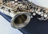 Bronze Yanagisawa S-992 Sopran Saxofon Böjd BB Tune Musikinstrument Sax med munstycke Professionell klass