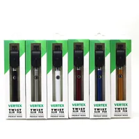 Vertex Twist Battery Slim Pen Förvärm VV 380MAH VAPE Bottom Spänningsvariabelbatterier för 510 patroner Vagnar Lagfri DHL