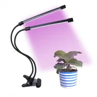 Kısılabilir zamanlama ekipmanları ışık klipsi bitki ışık çift bitki büyüme doldurma açık siyah kapalı için uygun