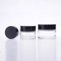 5g 10g 15g 30g 50g Cosmetic Glass Container Limpar Creme Jar Maquiagem Amostra Emulsion Embalagem Bottle