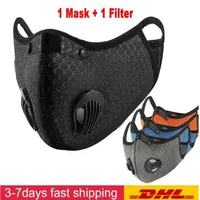 Designer Cycling Face Mask Activated Carbon con filtro PM2.5 Anti-impollution Sport Funzionamento MTB Road Bike Protection Mask FY9060