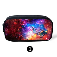 high quality 3D pen case colorful galaxy new design pencil case for office & school &make up bags