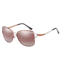 Frauen weibliche Marke Designer Schlange High-End-Sonnenbrille Metall Schlange Rahmen High-End-Sonnenbrille hochwertige UV400 Schutz Brillenetui