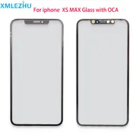 10 sztuk Hurtownie dla iPhone X XS XR XS Max Glass + OCA Razem LCD Cold Press Wymiana szkła zewnętrzna