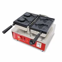 Ücretsiz Kargo ~ Elektrik 110v 220v-240v Japon tarzı Krem Taiyaki Makinesi Balık Koni Waffle makinesi