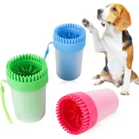 Pies Paw Cleaner Portable Pet Foot Washer Pet Cleaning Picks Cup Dog Feet Cleaner Miękki Silikonowy Pędzel do błotnistych stóp Medium Medium