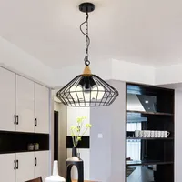 Nordic Wooden Hanglamp Retro Loft Industriële Hanglamp voor Bar / Eetkamer Opknoping Licht / Lamp Home Indoor 90-260V