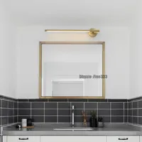 현대 주도 거울 빛 따뜻한 빛 벽 산업 벽 램프 욕실 조명 방수 스테인레스 스틸을 탑재