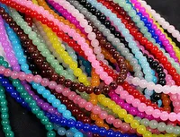 Großhandel 200 stücke Eine Zeichenfolge 4mm Multicolor Imitation Jade Glasperlen Runde lose Perlen halb kostbarer Stein Spacer für Schmuckherstellung DIY