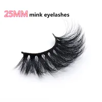 Vmae Factory Wholesale Price Sexy Cheap Makeup 3D 5D 25mm long fluffy mink eyelash Soft Natural Strips Faux False Lashes Real mink eyelashes