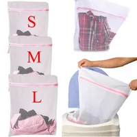 Tvättservice Väskor Kläder Tvättmaskin Vikbar BRA MESH NET WASH BAG POUCH Basket Kläder Protection Net OOA7089-4