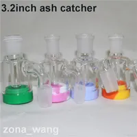 Hukahn Glasplatte Ash Catcher Bong 4590 Grad Ashcatcher Wasserleitungen Bongs 14mm 18mm DAB Oil Rig Raucher Zubehör Fänger