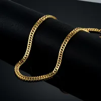 Todo SALEVANTE Corrente de ouro longo para homens colares de cadeia nova moda ouro cor de aço inoxidável espessura boêmio jóias colar masculino colares