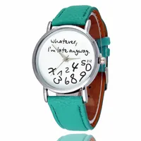 Armbandsur Följ Dreams Fashion Dress Klockor Mäns Kvinnors Läder Quartz Watch Personlighet Casual Vintage Watch Relogio W0691