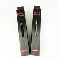 Hot ECIGS Bateria Amigo Max 510 Bateria podgrzewanie baterii 380mAh VV Vape Pen do Vaporize Vaporizes CO2 Paint Pack Packging