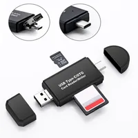 Card Reader Type-C USB 2.0 OTG TF Micro SD Memory Card Reader Hub for Computer Android Phone Universal
