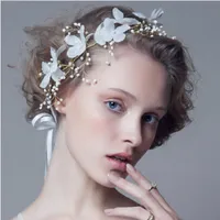 US Warehouse Прекрасная невеста Sennv Handmade Silk пряжа Bridal Headdress Wedding Modeling Аксессуары для ювелирных изделий подарок