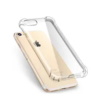 Caisson de coussin d'air Case antichoppes anti-frappe Cas de protection TPU transparent pour iPhone 8 / 8Plus