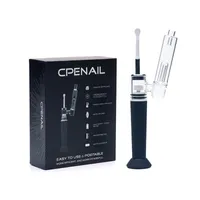 Original CPENAIL 1100mah Portable Wax Pen E-cigarette Kits Dab Rig Ceramic Quartz Electric H Nail GR2 Ti 3type coils Vaporizer Glass bongs