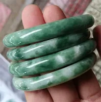 Nouveau Jade vert pierres précieuses Vintage Bracelets Bangle charme pur Bracelet Jade naturel Jade Bracelet mariage bijoux cadeau Bangles charme