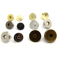 3 takım 18mm 4 Renkler Pick Metal Güçlü Manyetik Yapış Bağlantı Elemanları Çanta Çanta Cüzdan Çanta Parçaları Aksesuarları için Clasps Düğmeleri