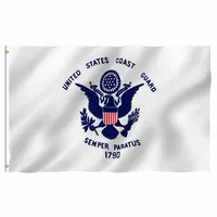 アメリカの沿岸警備隊の国旗3x5ft 150x90cmポリエステル印刷屋内屋外掛かる熱い販売全国国旗の真鍮グロメット