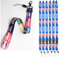 3 typer Donald Trump Lanyards U.S.A Removable Flag of the United States Key Chains Badge Pendant Party Present Moble Phone Lanyard