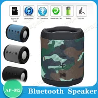 M2 Bluetooth speaker mini computer speakers subwoofer radio wireless portable sound box with mic Outdoor Bass Column Support TF