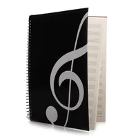 Hoja manuscrita de ensayo, libro de música, manuscrito de estudiante de música músico, piano-teclado-música-cuaderno negro 50 páginas 26 x 19 cm
