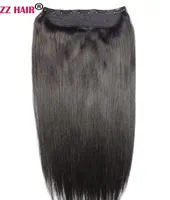 16 "-28"ワンピースセット200g 100％ブラジルレミークリップ - 人間の髪の延長5クリップ