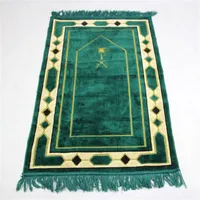 Толстый исламский молитвенный коврик мусульманский ковер салат Мусаллух ислам молитвенный ковер одеяло мягкий бандиро молиться коврик Tapis Musulman 70 * 110см