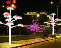 New LED Cherry Blossom Tree Light Outdoor waterproof Artificial Tree, 5-Feet, 540leds Pink Green White Blue Color for Holiday Wedding