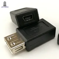 고속 USB 2.0 형 여성 A MINI USB 5PIN B 암 변환기 커넥터 충전기 전송 데이터 동기화 어댑터
