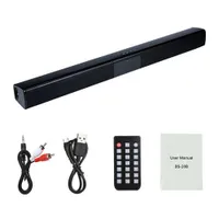Drahtlose Bluetooth-Soundbar für Fernseher und PC, 20W verdrahteter Heimkino-Lautsprecher, mit Surround-Sound-TV, FM-Boombox, BS-28B