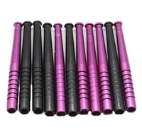 Mixed Colors Portable Metal Snuff Straw Sniffer Snorter Nasal Tube Wee Straight Type Snuffer Bullet for Smoking Pipe Accessories --78mm