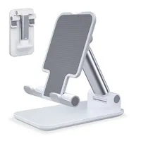 Retractable Folding Desktop Stand ABS Lazy Tablet iPad Mount Universal Desk Mobile Phone Holder 360 Degrees Adjustable