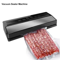 220V 110W Вакуумная машина запечатывания Главная Best Vacuum Sealer Fresh Food Packaging Machine Saver Vacuum Packer Включают 5шт Сумки Free