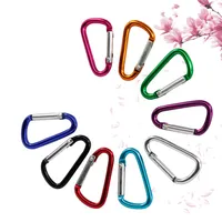 Carabiner Ring Keyrings Key Chains Outdoor Sports Camp Snap Clip Hook Keychain Hiking Aluminum Metal Convenient Hiking Camping Clip JXW327