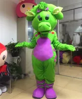 Halloween Zielony Barney Dinozaur Maskotki Kostium Cartoon Anime Anime Tematu Christmas Carnival Party Fantazyjne Kostiumy Strój Dorosłych
