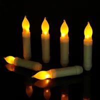 전자 촛불 LED 테이퍼 양초 웨딩 장식 발렌타인 촛불 장식 가족 저녁 식사 촛불 저녁 식사 장식 양초