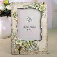 Gift Tags Rustic Picture Frame Daisy Decor Hars Frames voor Moeder Gift Bruiloft Verjaardagscadeau 7 inches # 476