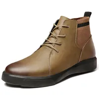 뜨거운 판매 - 저렴한 남자 앵클 부츠 캐주얼 신발 가죽 신발 패션 디자이너 신발 최고 품질이 쉽게 일치