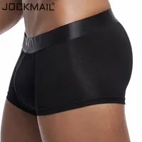 Jockmail New Sexy Men Underwear Boxer Solid BoxerShorts男性モーダルソフトパンツショーツ男性トランクスCaecas Gay男性パンティー