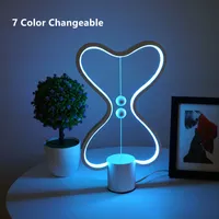 7色変更可能なhengバランスランプUSB電源を供給された家の装飾寝室のオフィスの子供お気に入りランプ子供のギフトクリスマスの夜のランプ