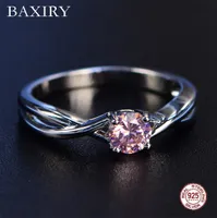 Trendy pietre preziose Amethyst Silver Ring Blue Sapphire Anello d'argento dei monili 925 Aquamarine anelli per le donne anelli di fidanzamento