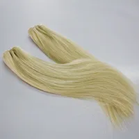 Pure 613 Capelli lisci biondi 2 fasci 200g capelli brasiliani di Remy100% estensioni di capelli umani 10-26 pollici