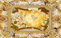 Dimensione compratore europeo lusso classico tridimensionale tetto del soffitto arte murale 3d carta da parati 3d carte da parati per tv sullo sfondo