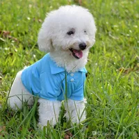 ファッション犬のポロシャツ春の夏のカラフルなペット服のポロマリック素材のためのポロマリ材料