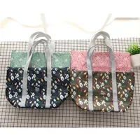 Large Capacity Travel Bento Bag Delicate Printing Hand Held Thermal Insulation Lunch Bags Hot Sale 7 8sl Ww