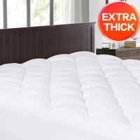 Surmatelas très épais matelas couverture Super Soft respirant en duvet alternatif oreiller haut lit Topper avec 8-21Inch poche profonde